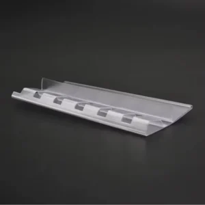 GS GS-009 Clear Glossy PVC Extruding Price Tag Holder Hooks Plastic Data Strip Supermarket Shelves Custom Cutting Processing