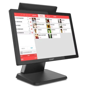 GSAN 17 Inch Dual Capacitive Touch Screen All in One POS Windows Order System Restaurant