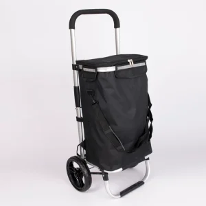 Germany Popular Aluminium Alloy Folding Shopping Trolley Bag with Big Wheel