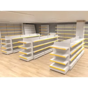 Gondola Shelving Double Sided Grocery Store Equipment Shop Shelves Supermarket Shelf Convenience Store Shelf Display