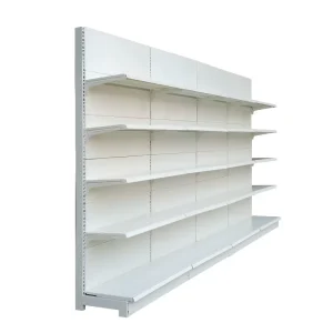 Gondola Shelving Durable Metal 5-Shelf Single-Sided Display