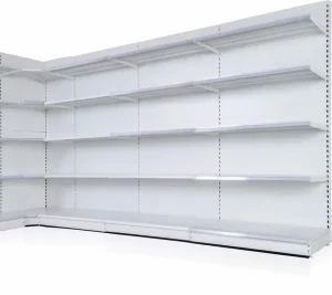 Gondola Supermarket Shelves Customizable Metal Supermarket Display Shelf
