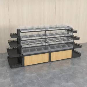 Gondolas Display Rack Metalicas Slatwall Gondola Shelving for Store with Box