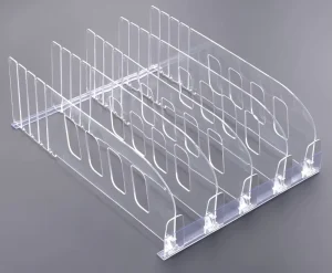 Good Price Injection Molded Clear Plastic Breakable Adjustable Shelf Dividers Display Separator