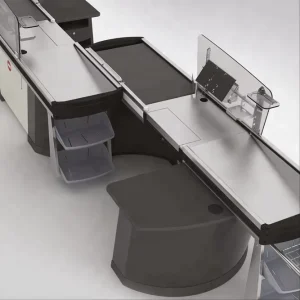 Good Quality Electric Conveyor Belt Checkout Counter Counter Retail Cashier