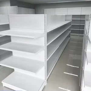 Goods Double Sides Custom Large Steel Shelves Iron Counter Super Market shelving Display Shelf Rack For Supermarket