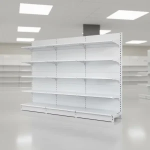 Grocery Shop General Gondola Double/Single Sided Black Metal Light Duty Store Display Rack Supermarket Shelves
