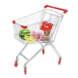 Grocery Shopping Cart Manufacturer Four Wheels Metal Supermarket Used Shopping Trolley for Sale