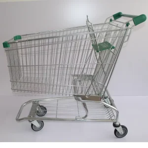 Metal 180L American Style Shopping Carts Retail Store Large Shopping Carts Trolleys Supermarket Shopping Carts