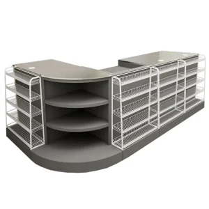 Grocery Store Cashier Desk Simple Modern Counter Reception Desk Convenience Store Checkout Counter