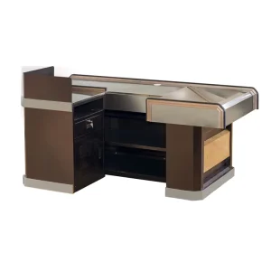 Grocery Store Cashier Table Supermarket Checkout Counter with Display