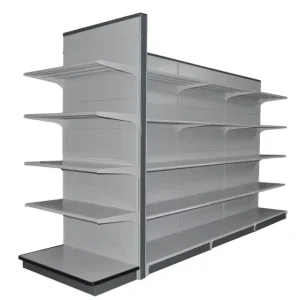 Grocery Store Customized Double Side Gondola Supermarket Display Shelving Rack