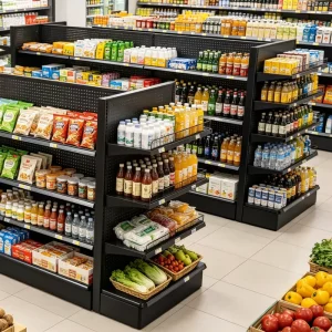 Grocery Store Display Racks Shelves for General Store Supermarket Shelf Gondola Shelving