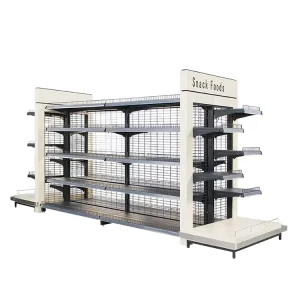 Grocery Store Gondola Shelf Grid Supermarket Display Racks Gas Station Shelves Retail Store Shelving
