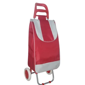 Grocery Supermarket Shopping Trolley Cart Bag With 2 Wheels