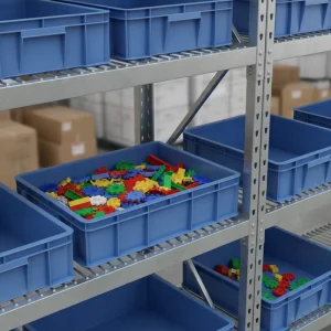 HAOSEN Compact Industrial PP Plastic Solid Box Organizers with Stackable Design Custom Dividers & Colors Available
