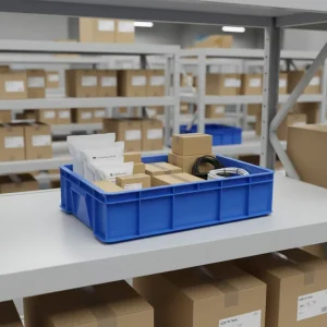 HAOSEN Plastic Logistics Storage Crates Stackable & Nestable Eco-Friendly & Recyclable for Logistics & Transport Packaging