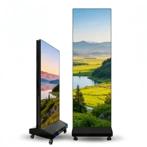 HD Advertising LED Mirror Screen P1.86 P2 P3 P2.5 Display Stand Poster HDR10 1000cd Brightness IP65 Waterproof Warranty