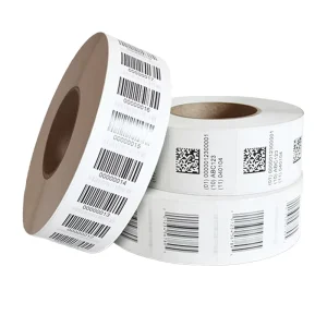 HL888 TMB A 006 Self Adhesive QR Code Roll Sticker Customizable Variable Serial Number Barcode Label for Supermarket