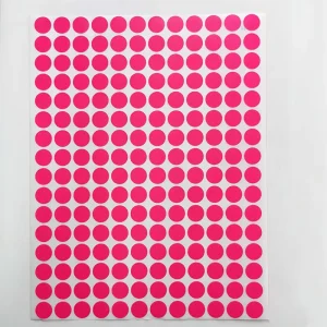 HTX Model 301 15mm 192pcs/sheet Dot Stickers Stocks Customizable Shapes Colors Sealing Labels for Office Kindergarten Classroom
