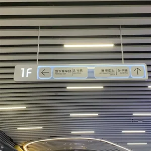 Hanging Tags Lightboxes Navigation Signs Community Hospital Signage Double sided Light Box Hanging Shopping Mall Cashier