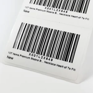 Heat-Resistant Vinyl Adhesive Barcode Labels for Supermarket Bakery Products