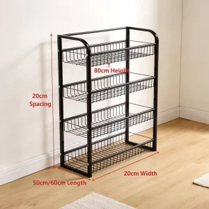 Heavy Duty 5 Shelf Metal Mesh Supermarket Convenience Store Display Rack