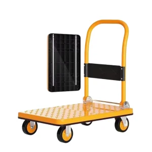 Heavy Duty Aluminium Foldable Hand Truck Small Folding Transport Trolley Cart Platform for Shopping Tools Luggage Dolly