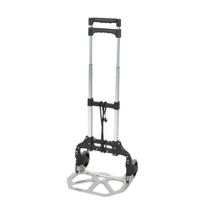 Heavy Duty Aluminum Folding Hand Trolley Four-wheel High Load Capacity Warehouse Use