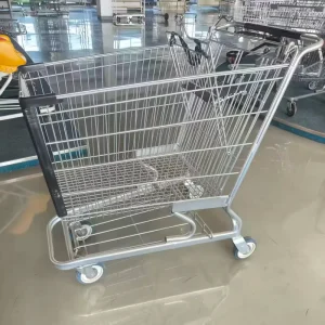 Heavy Duty American Style 180L Supermarket Convenience Store Shopping Trolley Cart