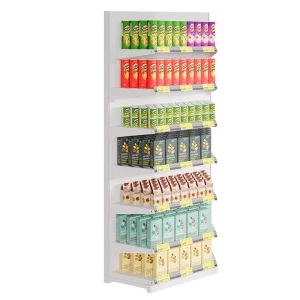Heavy Duty Cold Rolled Steel Supermarket Shelving Unit Adjustable 5-10 Layers Display Rack for Pharmacy Convenience Store