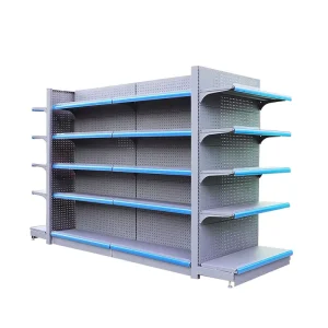 Heavy Duty Double Sided and Single Sided Store Shelf Supermarket Display Rack Stand for Product Showcase