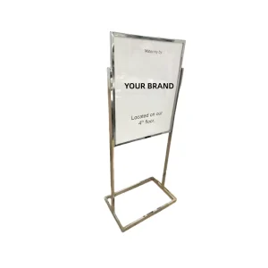 Heavy Duty Floor Standing Metal Display Sign Poster Stands for Retail Store Advertising Display