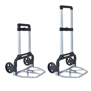 Heavy Duty Foldable Aluminium Shopping Cart with Platform Structure Customizable OEM Support