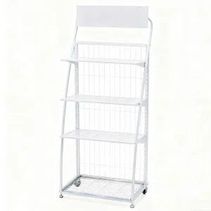 Heavy Duty Freestanding Iron Display Rack Multi Tier Floor Stand for Motor Oil Lubricating Oil Auto Repair Car