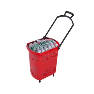 Heavy Duty High Capacity Grocery Shopping Trolley Durable Structure for Supermarket and Retail Shopping Center Use