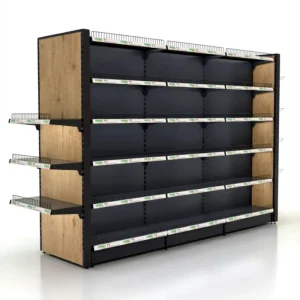 Heavy Duty High Quality Metal Gondola Shelving Supermarket Rack With 5 Shelf Display Stand For Retail