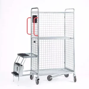 Heavy Duty Metal Pink Supermarket Shopping Trolley