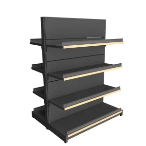 Heavy Duty Metal Supermarket Shelves Gondola Shelving Units Double Sided Retail Store Display Rack Quick Installation Factory