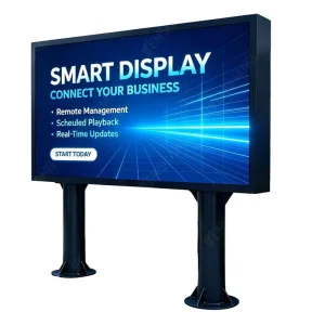 Heavy Duty Outdoor LED Display Screen Dustproof Waterproof Resistant Anti-corrosion Galvanized Cabinet Pole Mounted Street Sign