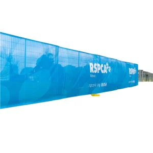 Heavy Duty PVC Mesh Banner Custom Printed Outdoor Sign With Reinforced Edges And Metal Eyelets