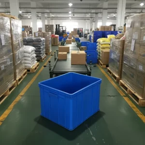 Heavy Duty Plastic Crate Industrial Box Lid Security Seal Stackable Nestable Eco Friendly ISO9001 Certified Valuable Parts