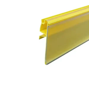Heavy Duty Plastic Label Holder for Supermarket Shelves Snap on Price Tag Strip Easy Insert Replace Custom Length