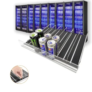 Heavy Duty Retail Flex Roller Shelf Pusher Supermarket Rack for Refrigerating Equipment Walk in Cooler System