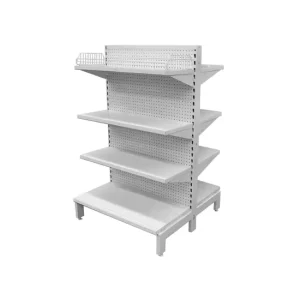Heavy Duty Retail Gondola Shelving Unit Multi Tier Supermarket Shelf with Wire Baskets for Convenience Store & Grocery Display