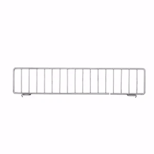 Heavy Duty Single Sided Supermarket Rack Accessory Metallic Shelf Part Divider Fence for Supermarkets