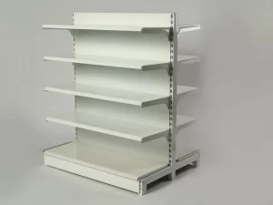 Heavy Duty Steel Double Sided Supermarket Shelving Display Rack Gondola Adjustable Shelves System for Retail Stores