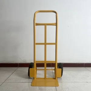 Heavy Duty Steel Platform Hand Truck Trolley Cart 200kg Load Capacity 2 Wheels Portable Stackable for Warehouse Industrial Use