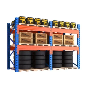 Heavy Duty Supermarket Display Rack and Shelves Cold Rolled Steel Mode
