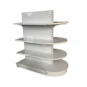 Heavy Duty Supermarket Rack for Retail Store Display Made of Durable Metallic Material